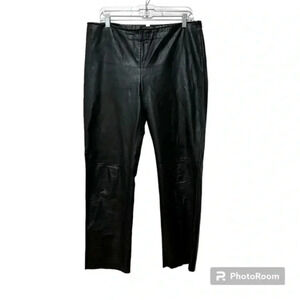 🖤 Black Nappa Leather Cigarette Pants – Lined (Kenneth Cole NYC)